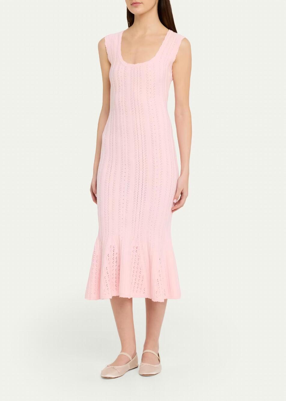 NEW LOVESHACKFANCY tayleen dress in peach sorbet